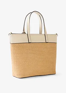 Shopper in een rieten look, bonprix