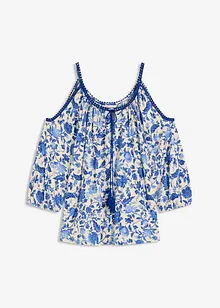 Shirt met kant van een zachte viscosemix, bonprix