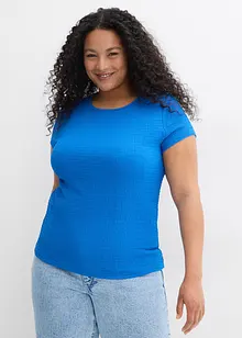 T-shirt van gestructureerde crêpe, bonprix