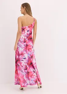 One shoulder jurk van gestructureerde crêpe, bonprix