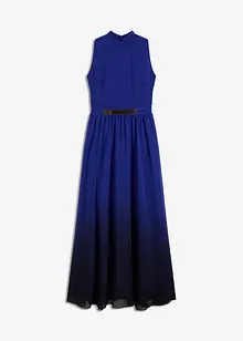 Chiffon jurk met kraag en inzet in de taille, bonprix