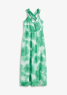 Chiffon jurk met bandjes en decoratieve accessoires, bonprix