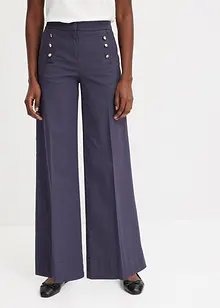 Twill broek met docoratieve knopen, bonprix