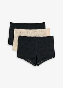Dames boxer van kant (set van 3), bonprix