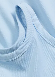 Geribde tanktop van biologisch katoen, bonprix