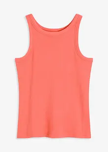 Geribde tanktop van biologisch katoen, bonprix