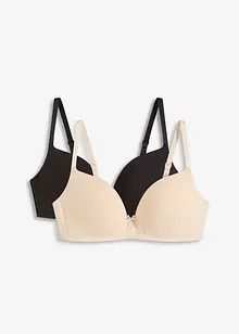 Push up bh zonder beugels met katoen (set van 2), bonprix