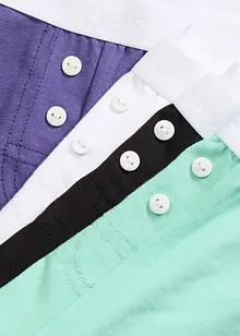 Middellange dames boxer met biologisch katoen (set van 4), bonprix