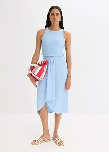 Midirok van lichte crèpe, bonprix