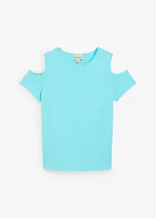 Cold shoulder shirt van biologisch katoen, bonprix