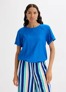Blouse met korte mouwen van zachte viscose, bonprix