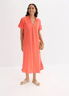 Kaftan jurk van zachte mousseline, bonprix
