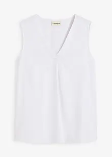 Blousetop in een luchtige linnenmix, bonprix