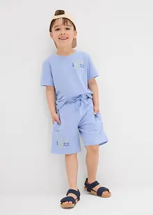 Piqué shirt en korte broek (2-dlg. set) van biologisch katoen, bonprix