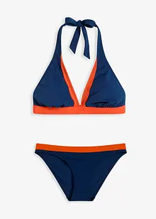 Halter bikini met V-hals (2-dlg. set), bonprix
