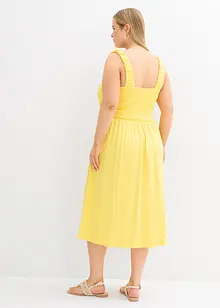 Jurk in een iets uitlopend model van een katoen-viscosemix, bonprix