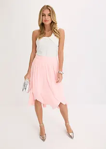 Midi rok met ruches, bonprix