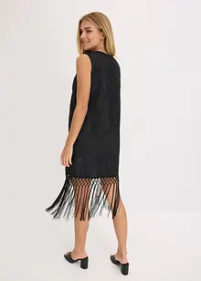 Mini jurk met franjes, bonprix