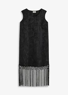 Mini jurk met franjes, bonprix