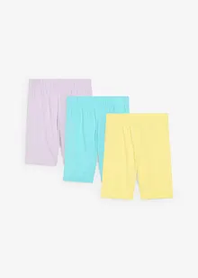 Biker short in een elastische katoenmix (set van 3), bonprix