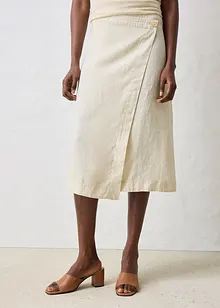 Wikkelrok van puur linnen, bonprix