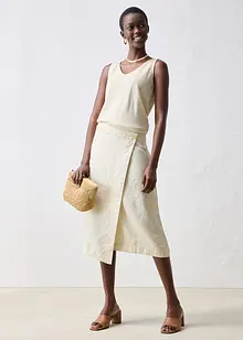 Wikkelrok van puur linnen, bonprix