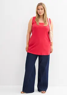 Longtop van katoen met carréhals, bonprix