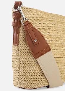 Schoudertas in rieten look, bonprix