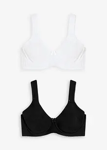 Minimizer T-shirt bh (set van 2) met beugels en biologisch katoen, bonprix
