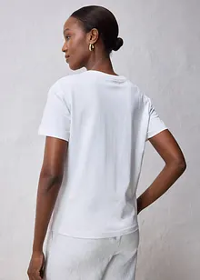 T-shirt met zijde, bonprix