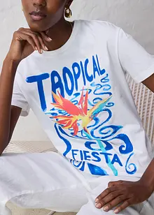 T-shirt met zijde, bonprix