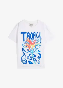 T-shirt met zijde, bonprix