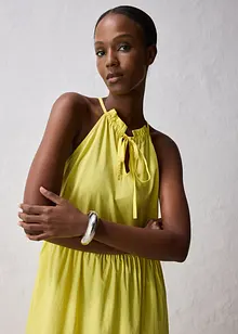 Jurk met zijde, bonprix