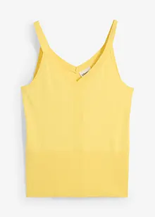 Gebreide top met zijde, bonprix