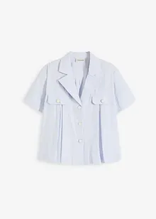 Korte popeline blouse van katoen met korte mouwen, bonprix