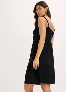 Jurk met spaghettibandjes en knoopdetail, bonprix
