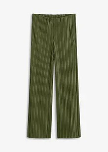 Jersey broek met plissé, bonprix
