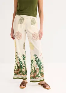 Wijde broek van viscose, bonprix