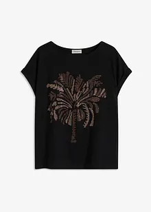 Katoenen shirt met studs applicatie, bonprix