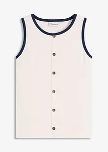 Jersey tanktop met contrasterende boorden, bonprix