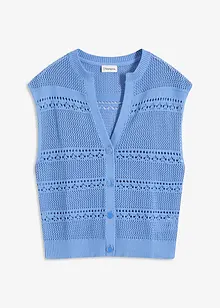 Ajour vest met korte mouwen, bonprix