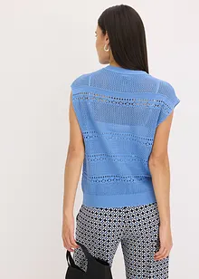 Ajour vest met korte mouwen, bonprix