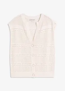 Ajour vest met korte mouwen, bonprix