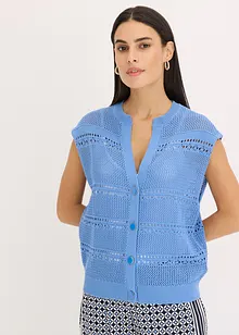 Ajour vest met korte mouwen, bonprix