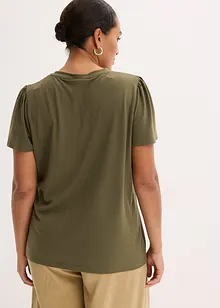 Shirt van viscose met knopen, bonprix