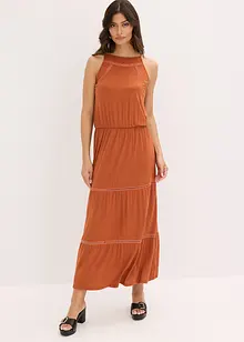 Maxi jurk met gehaakte inzetstukken, bonprix