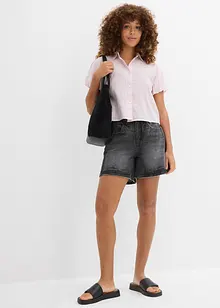 Jeans short mid waist, low stretch, bonprix