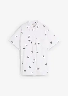 Blouse van mousseline met korte mouwen, bonprix