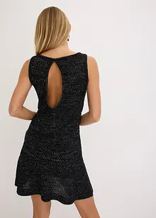 Gebreide jurk in gehaakte look, bonprix
