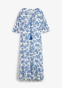 Wijde jurk van crinkle-viscose, bonprix